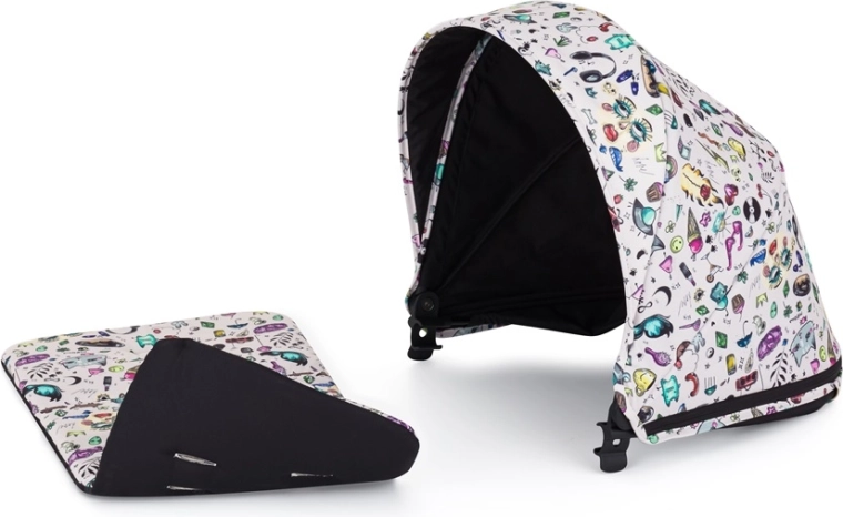 Petite&Mars capote de poussette Royal3 Limited 100 Tattoo