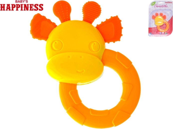 Hochet et anneau de dentition girafe 12 cm