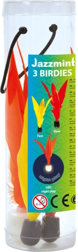 Schildkröt balles de rechange pour Jazzminton, 3 pcs (y compris LED)