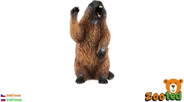 Figurine de marmotte des bois, 6 cm