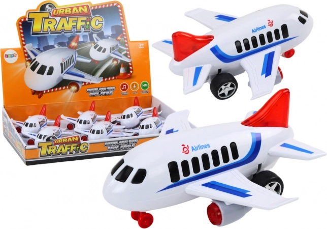 Avion personnel Lumières Sons Propulsion Blanc