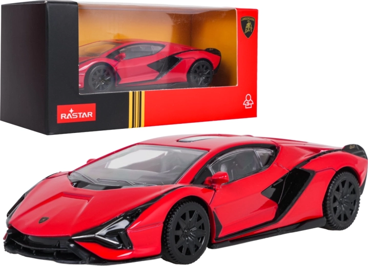 Modèle métallique Lamborghini Sián RASTAR à l’échelle 1:43, rouge