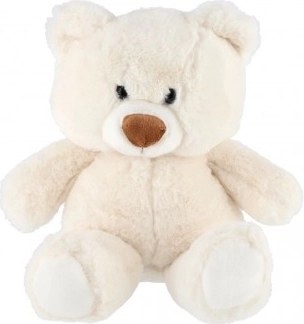 Ourson en peluche assis 35 cm blanc