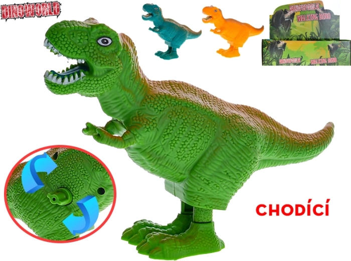 Dinosaure à remonter T‑Rex Dinoworld 16 cm