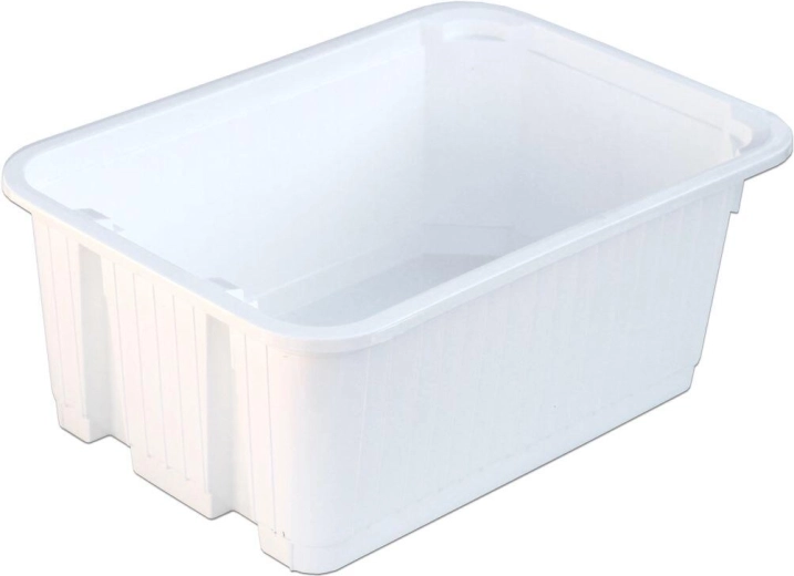 Panier en plastique empilable 30 × 21 × 12 cm – assortiment de couleurs