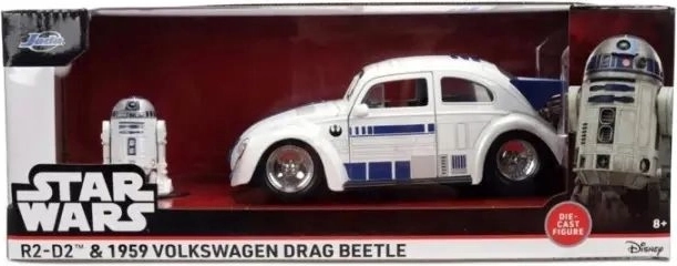 Jada Star Wars VW Drag Beetle R2-D2 1:24 avec figurine