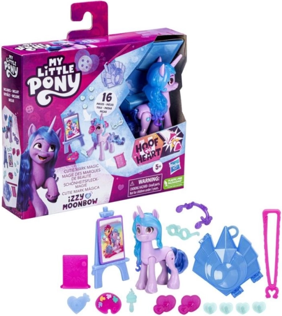 My Little Pony Cutie Mark magique – set avec porte-clés et poney articulé de 8 cm