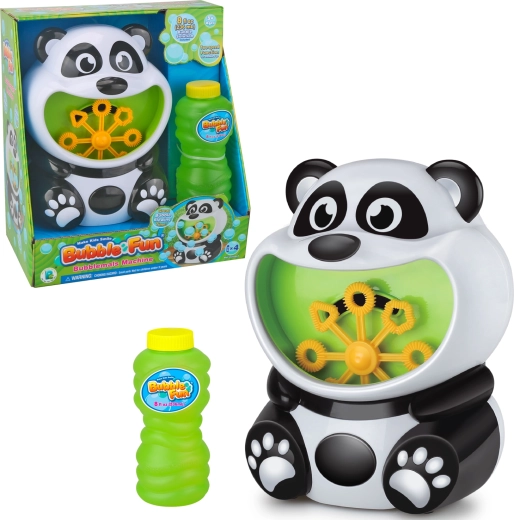 Bubble Fun grand machine à bulles Panda avec recharge 236 ml