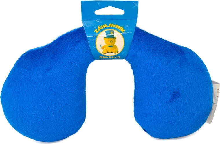 Appuie-tête pour enfants bleu 10 × 23 cm