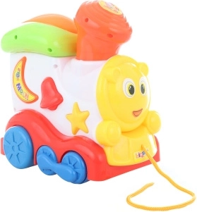 Locomotive à tirer avec sifflet pour enfants
