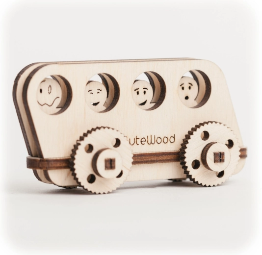 Puzzle 3D en bois Cutewood – bus