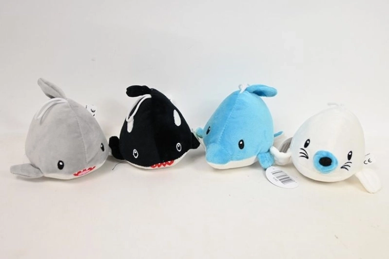 Peluches d’animaux marins 14 cm (assortiment de 6 espèces)