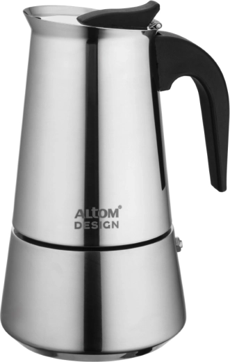 Cafetière moka en acier inoxydable Altom Design 300 ml pour 6 tasses