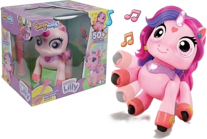 Xtrem Bots RC Lilly l’unicorne robotique interactive arc-en-ciel