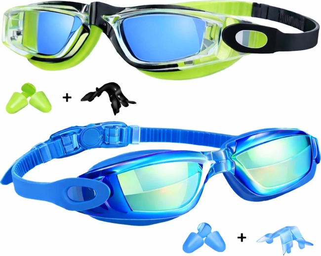 Lunettes de natation pour enfants RENEW FORCE, lot de 2 paires