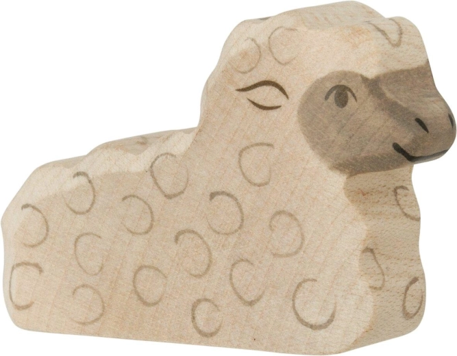 Holztiger agneau couché - 1 pièce