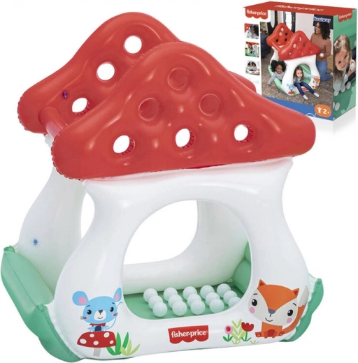 Maison gonflable avec balles Amanite tue-mouches Fisher Price