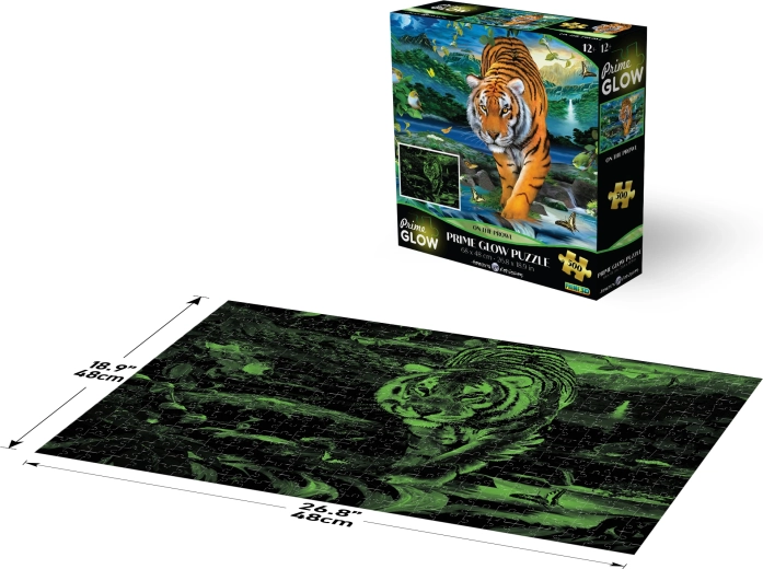 Puzzle néon lumineux Tigre 500 pièces