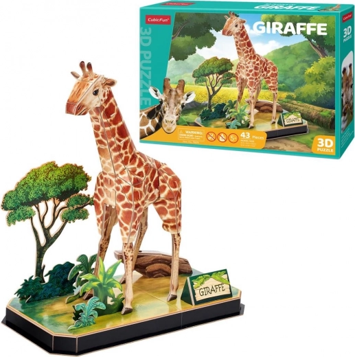 CUBICFUN puzzle 3D girafe 43 pièces