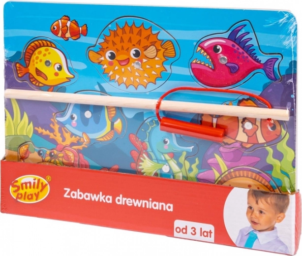 Puzzle magnétiques en bois Pêche pour enfants