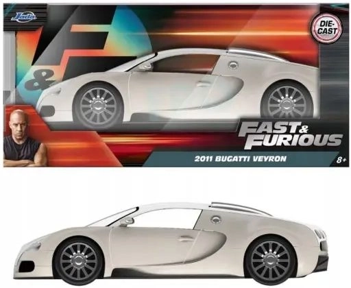 Modèle Jada Bugatti Veyron 2011 de la série Rychle a zběsile à l’échelle 1:24