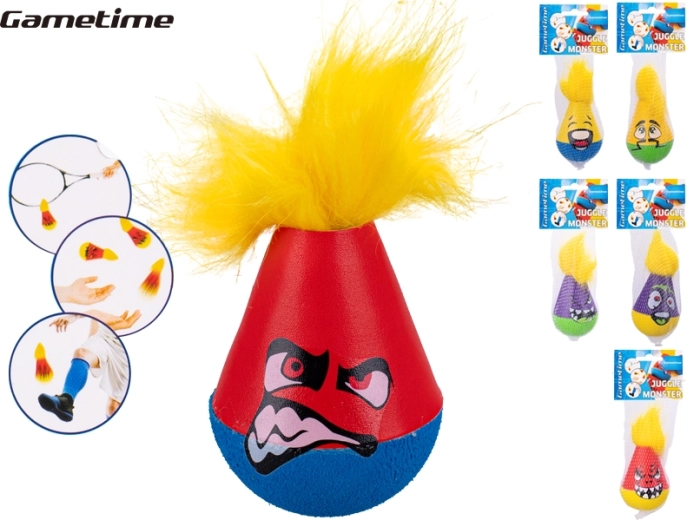 Gametime balle de jonglage monstre avec cheveux 12 cm
