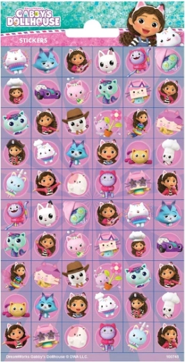 Autocollants La Maison de Gabby – 60 pièces