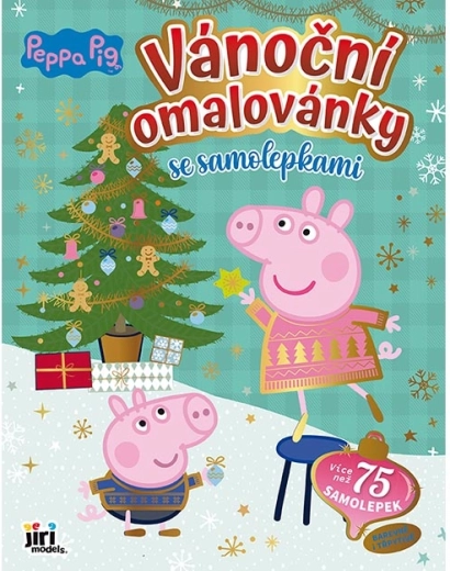 Coloriages de Noël avec autocollants Peppa Pig
