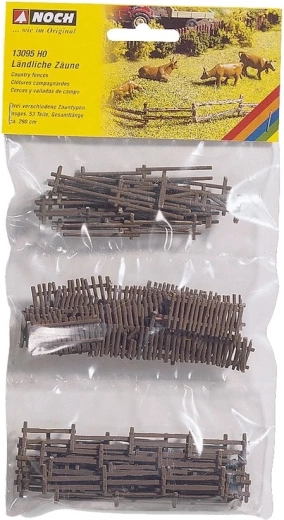 Clôture rurale NOCH – set 290 cm (H0)