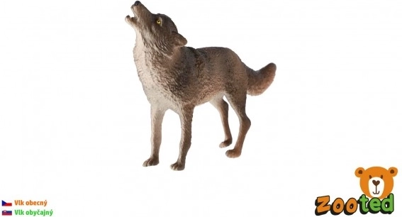 Figurine en plastique de loup