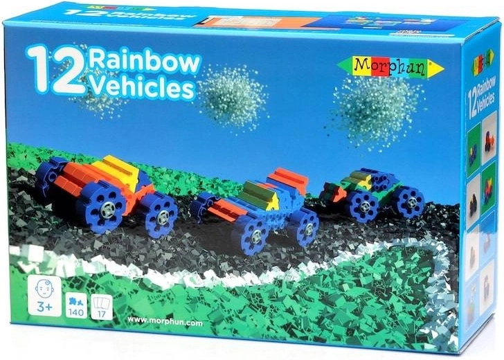 Jeu de construction MORPHUN – 12 véhicules, 140 pièces