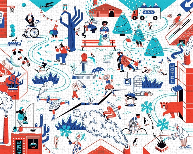 Puzzle d’hiver 1000 pièces