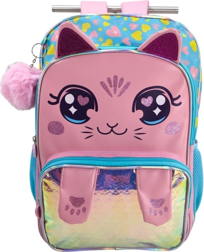 Sac à dos scolaire pour enfants Chat rose 42 cm