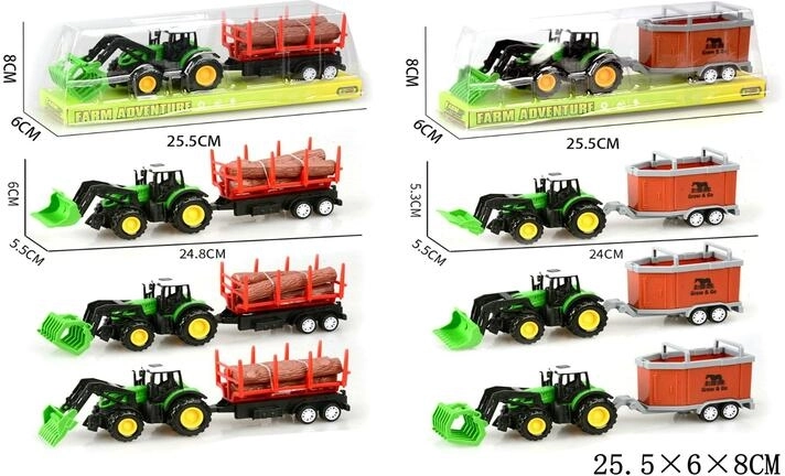 Tracteur avec remorque pour enfants