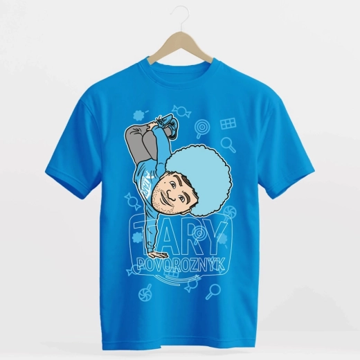 T-shirt Tary Povoroznyk barbe à papa bleue 152–158
