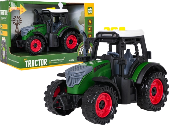 Tracteur interactif avec lumières et sons, vert foncé - 1 pièce