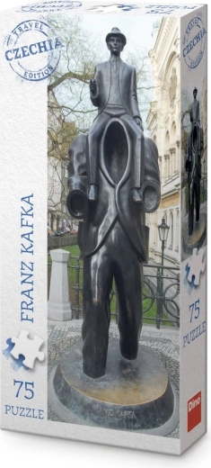 Puzzle panoramique Dino – édition touristique Tchéquie – monument de Franz Kafka (75 pièces)