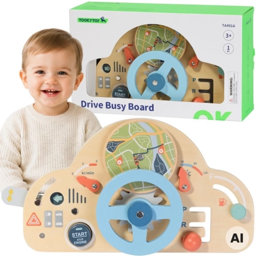 Tooky Toy volant éducatif en bois pour enfants 3+