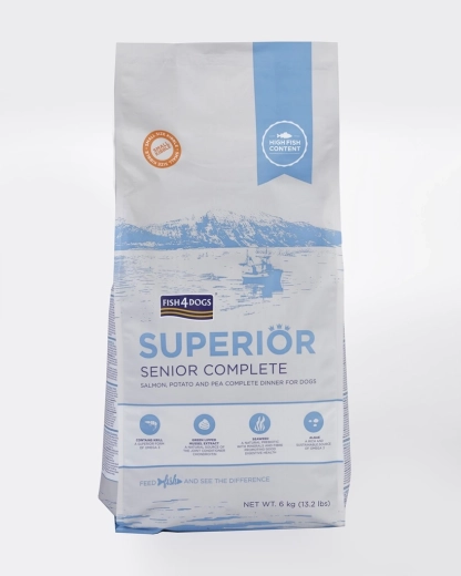 Croquettes pour petits chiens âgés au saumon et aux pommes de terre 6 kg