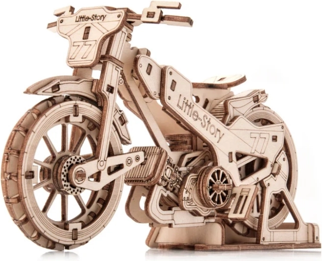Puzzle 3D en bois Little Story moto Speedway Bike