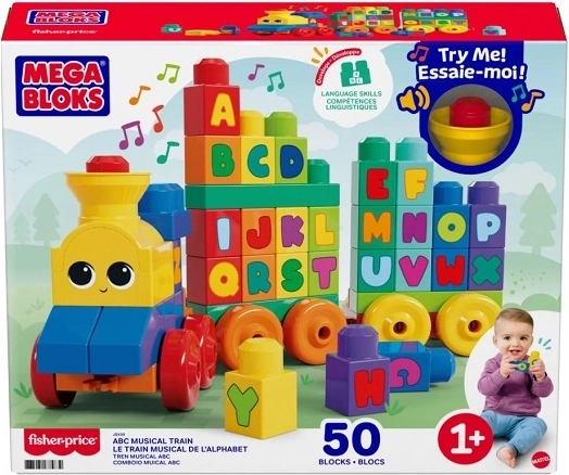 Fisher-Price train musical avec blocs ABC