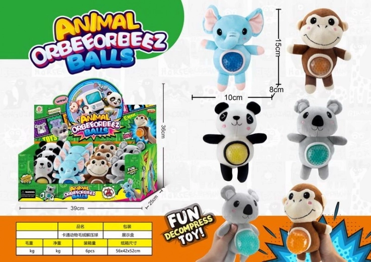 Petit animal à presser 15 cm