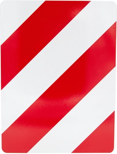 Panneau réfléchissant de signalisation 30 × 40 cm droit en aluminium