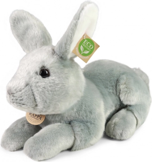 Lapin en peluche allongé 33 cm écoresponsable