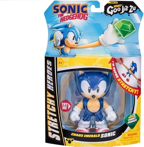 Goo Jit Zu Sonic – figurine extensible avec Émeraude du Chaos