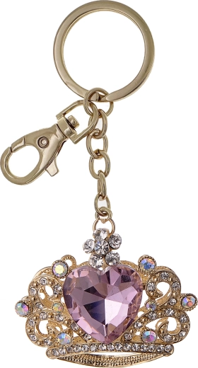 Porte-clés couronne dorée pour enfants