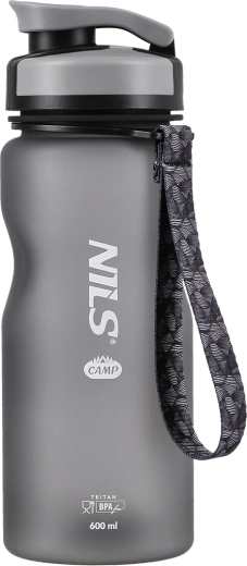 Bouteille d’eau en tritan NILS CAMP 600 ml noire