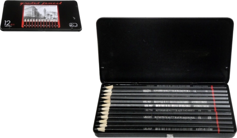 Set de crayons dans un étui - 1 pièce