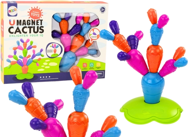 Blocs de construction magnétiques cactus 16 pcs