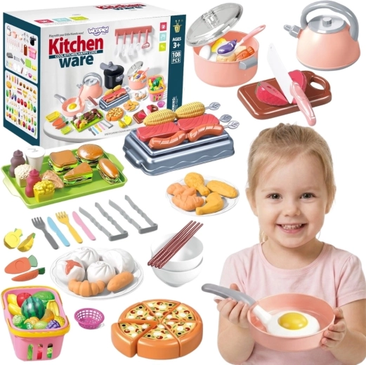 Ensemble de cuisine WOOPIE pour enfants – 108 pièces